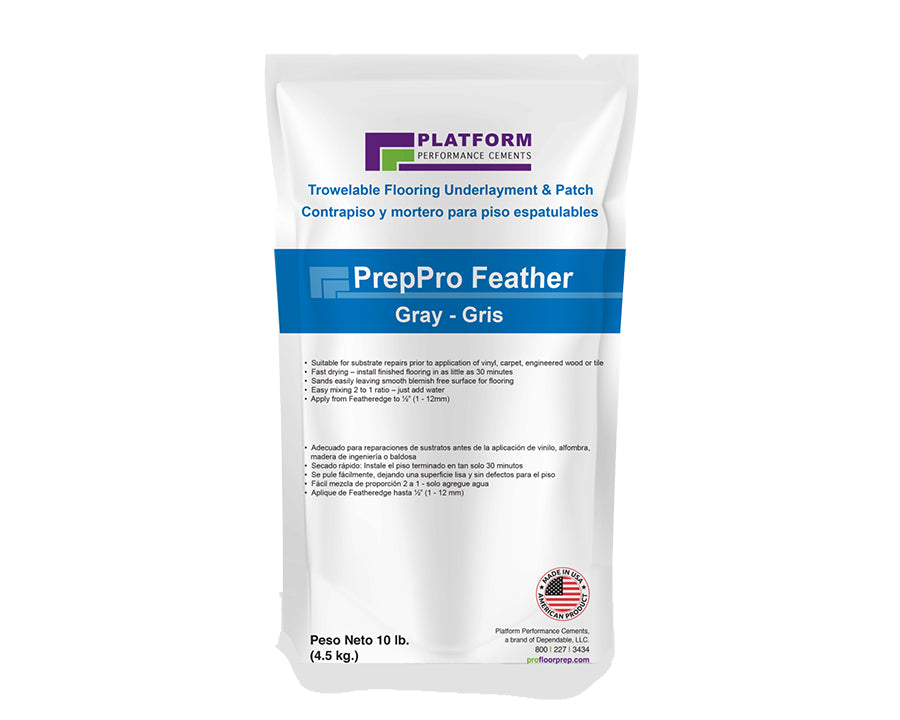 DEPENDABLE - PLATFORM PREPPRO FEATHER TROWELABLE UNDERLAYMENT & PATCH 10 LB BAG