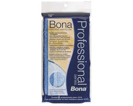 BONA - PRO SERIES HARDWOOD MICROFIBER CLEANING PAD 18"