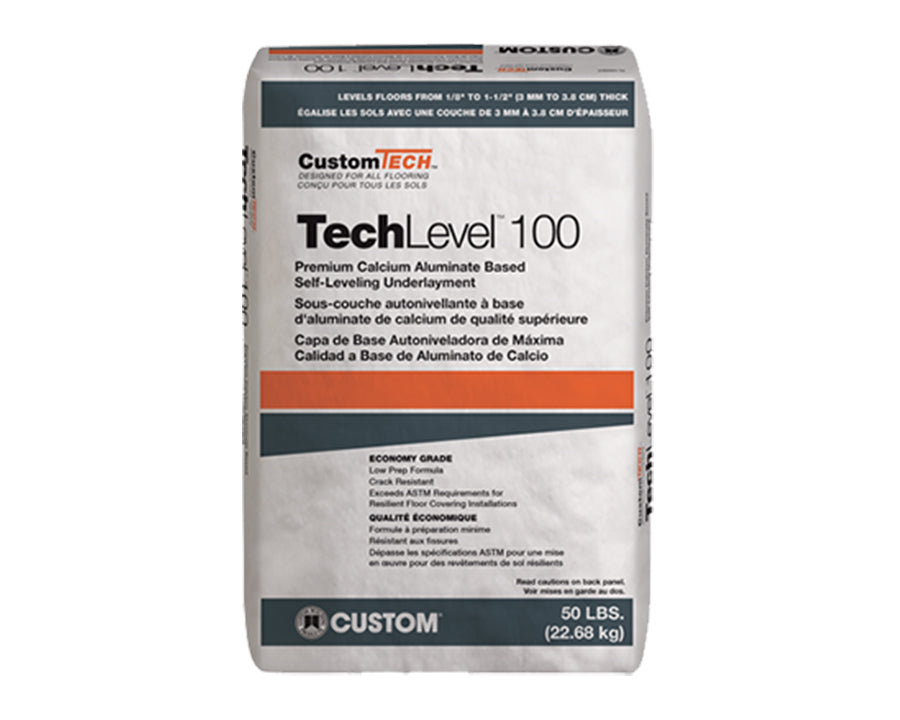 CUSTOMTECH - TECH LEVEL 100 PREMIUM SELF-LEVELING UNDERLAYMENT, 50 LB BAG