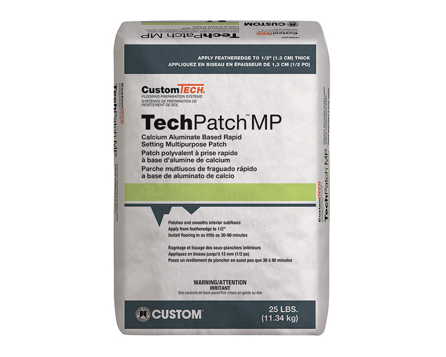 CUSTOMTECH - TECH PATCH MP RAPID SETTING SKIM COAT & FLOOR PATCH, 25 LB BAG