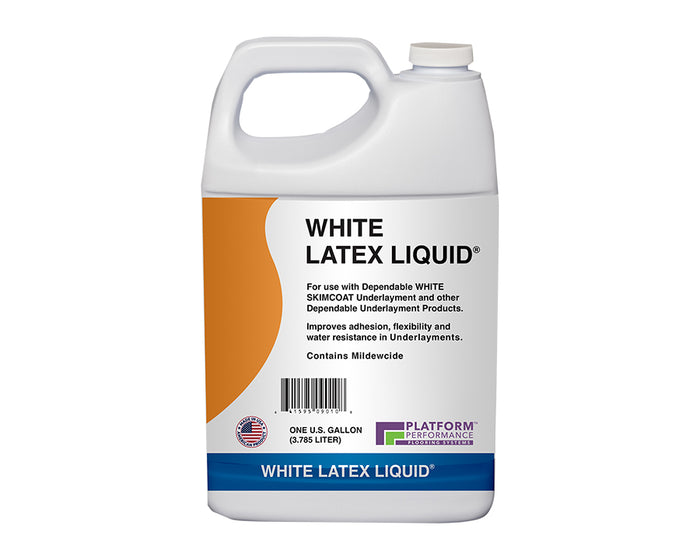 PLATFORM - WHITE LATEX LIQUID LATEX ADDITIVE & PRIMER, 1 GALLON BOTTLE