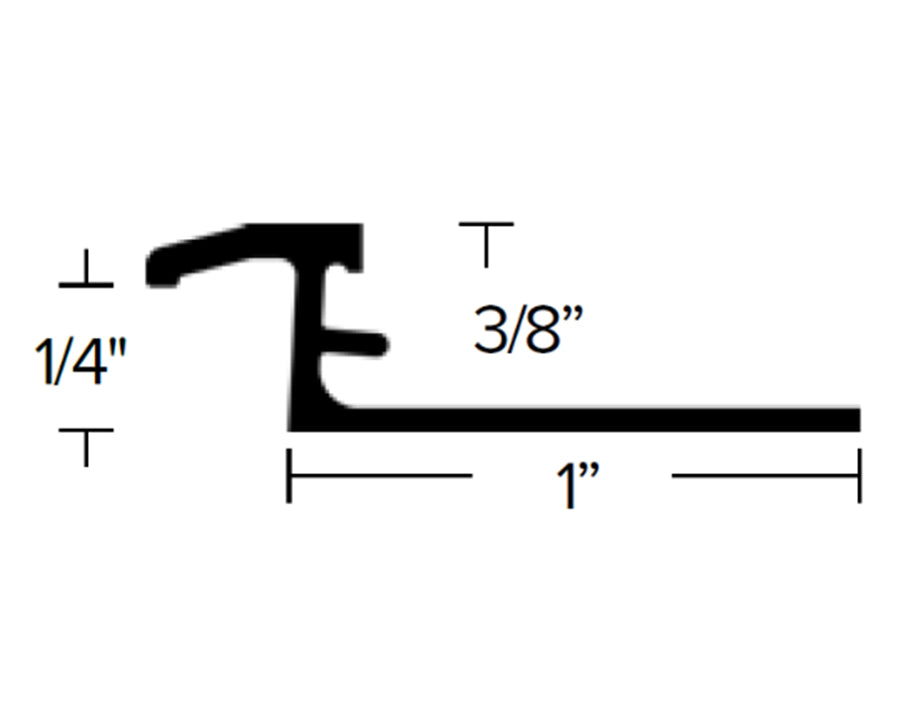 FUTURA - EDGETEK 3/8" CARPET TUCK TRIM