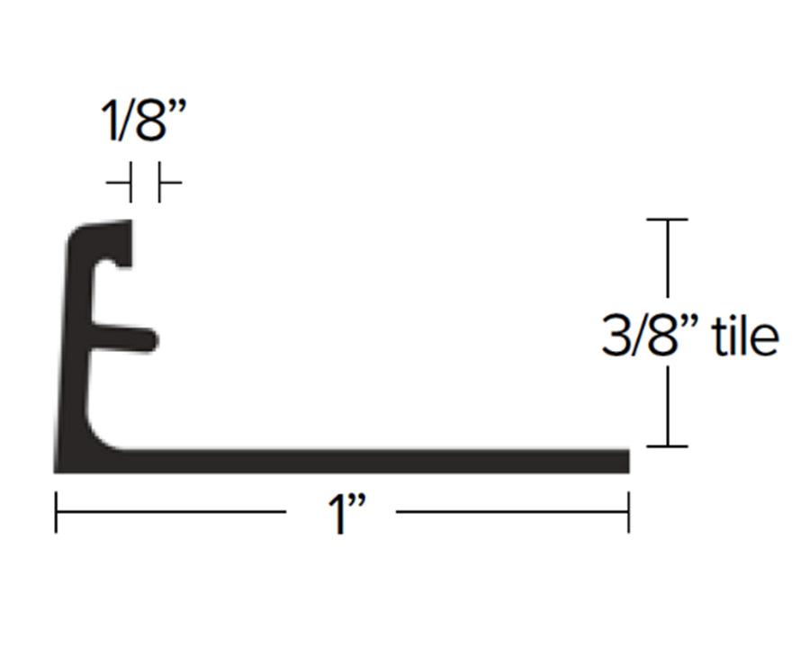 FUTURA - EDGETEK 3/8" L-SHAPE TRIM