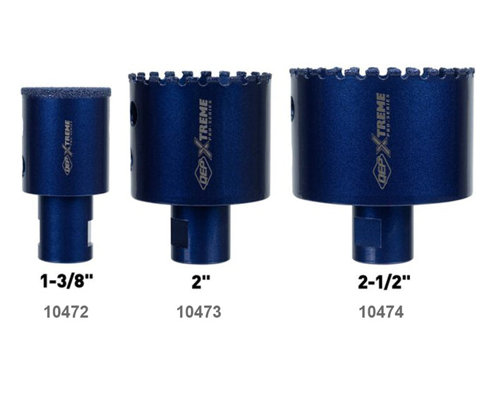 QEP - XTREME DIAMOND HOLE SAWS FOR ANGLE GRINDERS