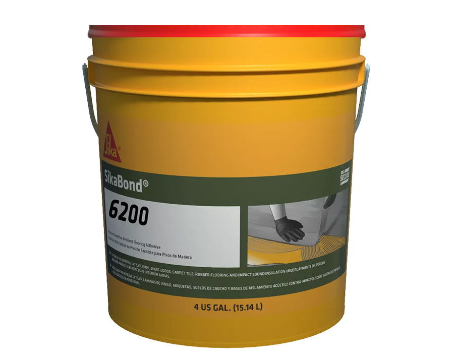SIKA - SIKABOND 6200 PREMIUM PRESSURE SENSITIVE WOOD ADHESIVE 4 GALLON