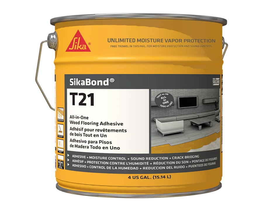 SIKA - SIKABOND T21 ALL-IN-ONE POLYURETHANE WOOD ADHESIVE 4 GALLON