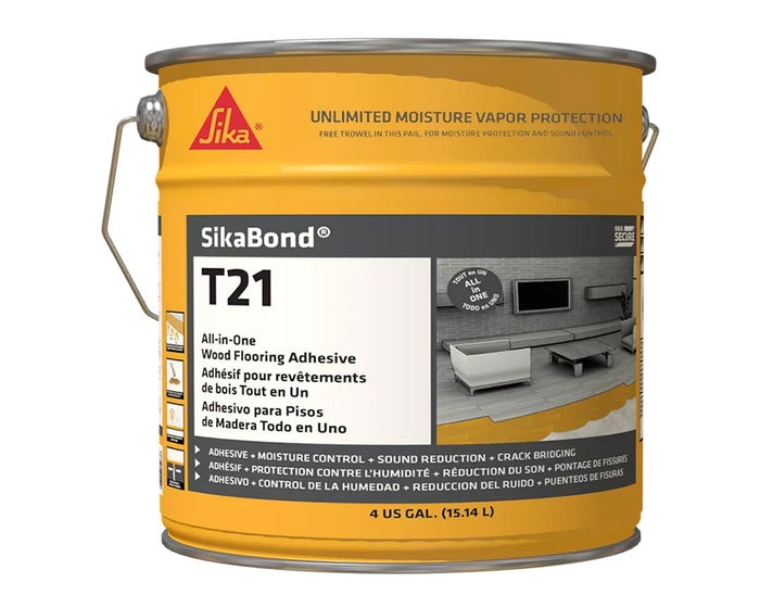 SIKA - SIKABOND T21 ALL-IN-ONE POLYURETHANE WOOD ADHESIVE 4 GALLON