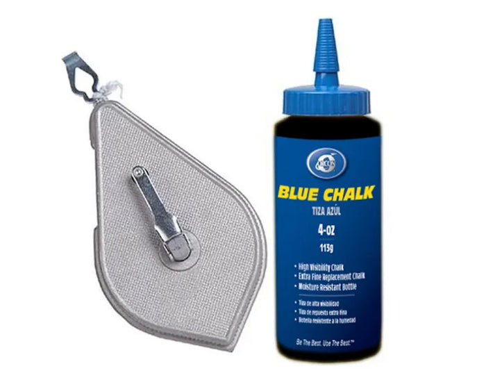 ORCON - CHALK LINE REEL KIT WITH 4 OZ. BLUE CHALK
