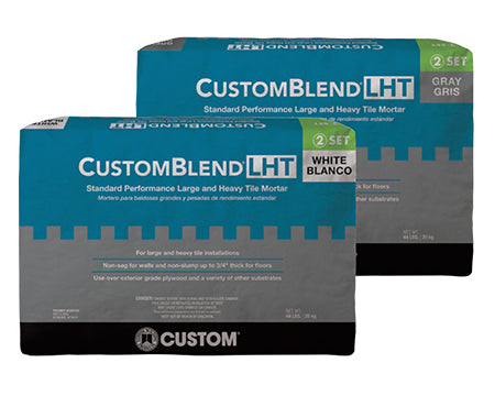 CUSTOM - CUSTOM BLEND LHT LARGE & HEAVY TILE MORTAR, 44 LB BAG – East ...
