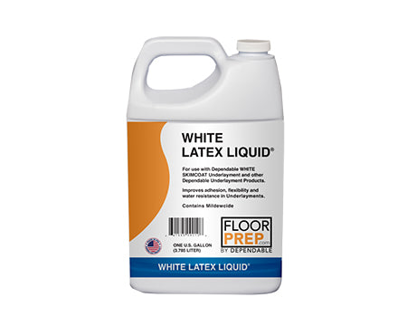 DEPENDABLE - WHITE LATEX LIQUID LATEX ADDITIVE & PRIMER, 1 GALLON BOTTLE