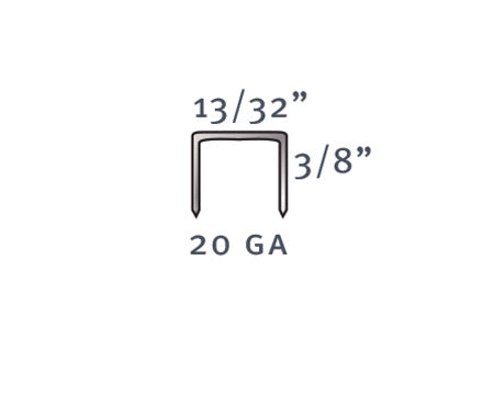 TEGO - 3/8" A11 DIVERGENT POINT PAD STAPLE