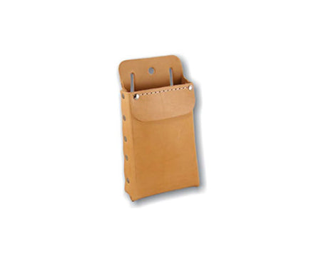 LEATHER WORKS - SINGLE POCKET TOOL POUCH WITH POCKET FLAP
