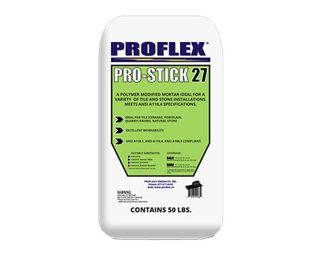 PROFLEX - PRO-STICK 27 MODIFIED MULTI-PURPOSE THINSET 50 LB BAG