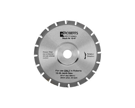 ROBERTS - 10-47-6  CARBIDE TIPPED BLADE, 20-TOOTH