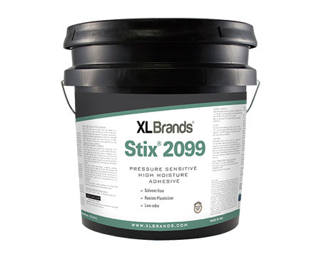 XL BRANDS - STIX 2099 PRESSURE SENSITIVE HIGH MOISTURE ADHESIVE 4 GALLON